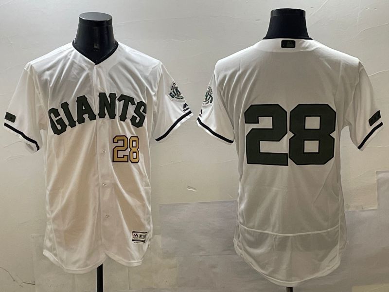 Men San Francisco Giants #28 No Name White Elite 2025 Nike MLB Jersey style 3